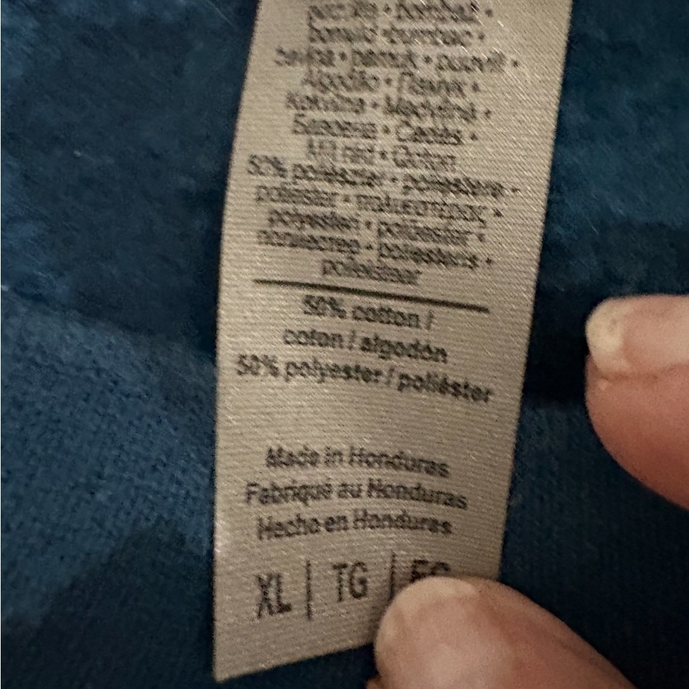 BEACH LUNCH LOUNGE CASUAL PANTS  CERULEAN BLUE & WHITE COTTON/ LINEN SIZE XL - Picture 8 of 8